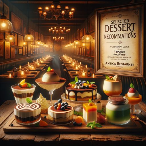 Ausgewählte Dessertempfehlungen: