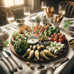 Traditionelle vegetarische Vorspeisen